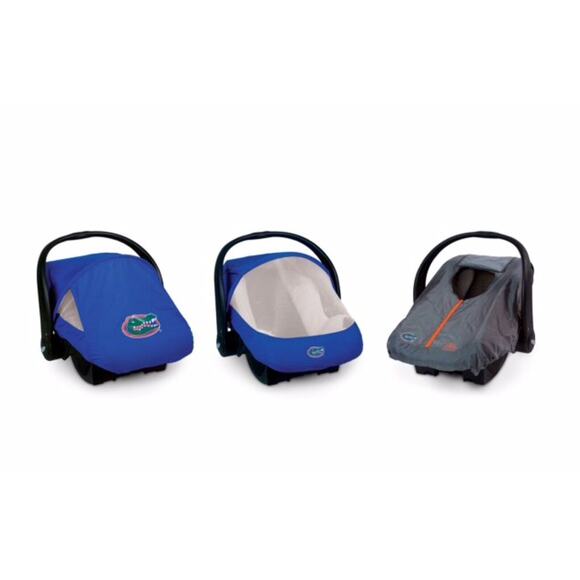 Florida Gators NCAA Cozy Cover Combo Pack Sun/Bug & Lightweight Car Seat Cover - Picture 1 of 5